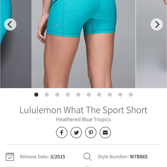 ISO WHAT THE SPORT SHORTS LULULEMON - Picture 8 of 8